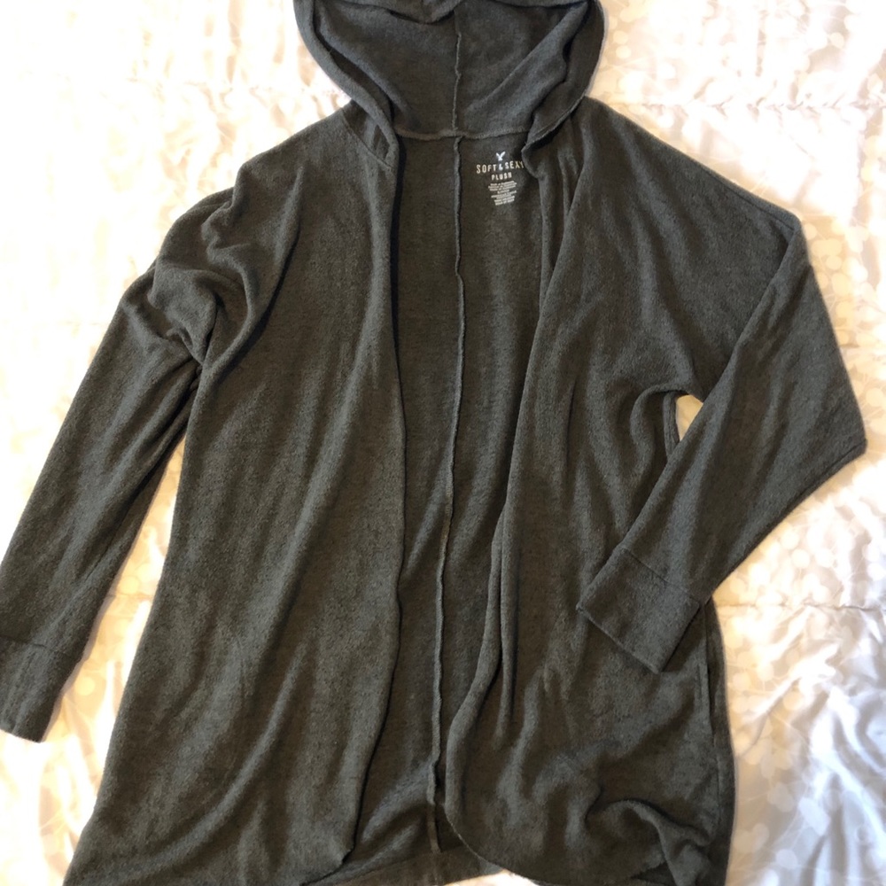 AE plush cardigan
